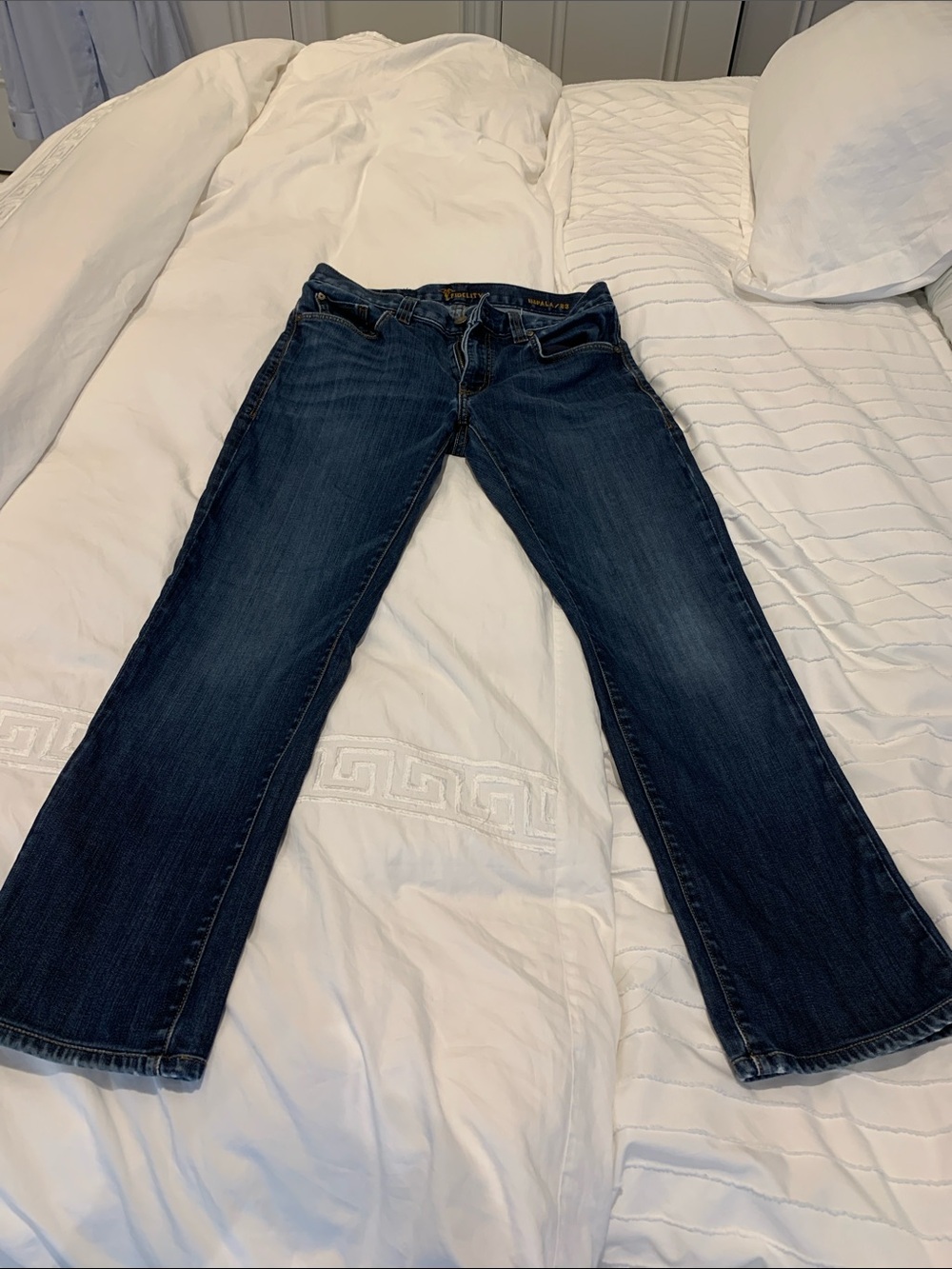 Fidelity Men's Dark Indigo Bootcut Jeans
